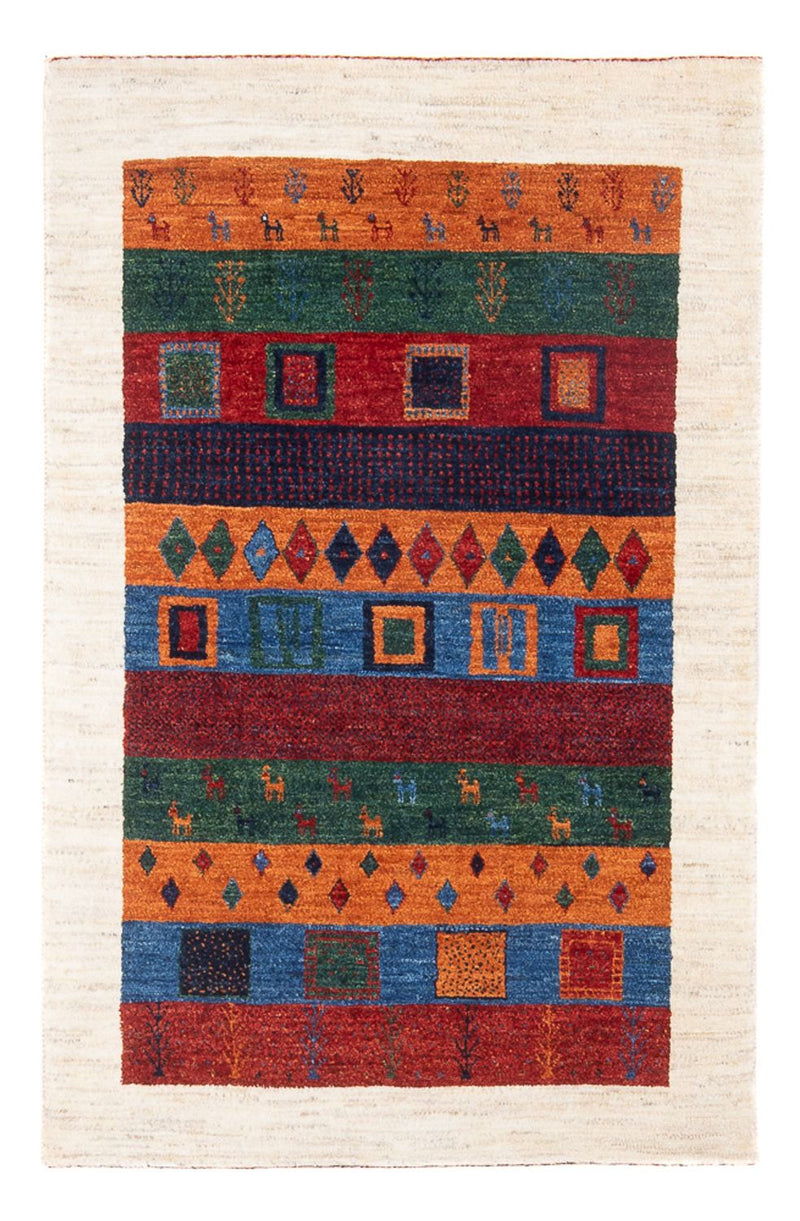 Loribaft Tapete 129x83cm - Perserteppich Wollteppich