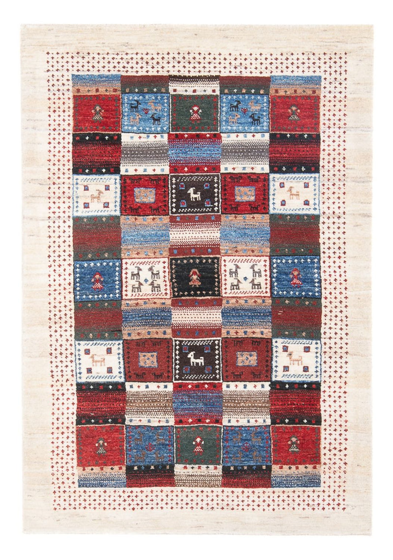 Loribaft Tapete 128x82cm - Perserteppich Wollteppich
