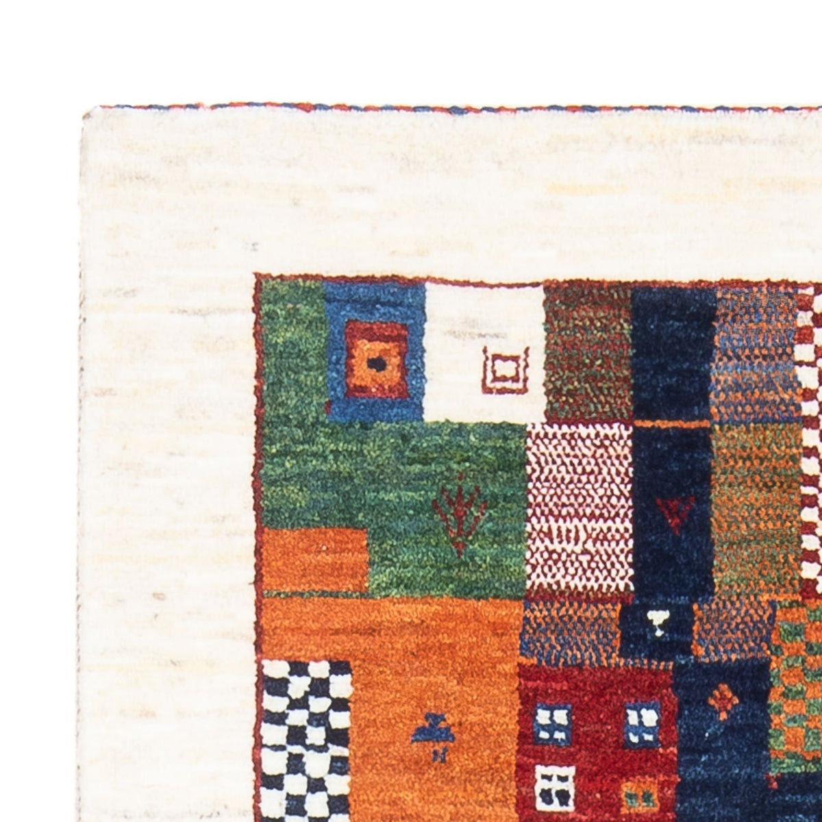 Loribaft Tapete 83x126cm - Perserteppich Wollteppich