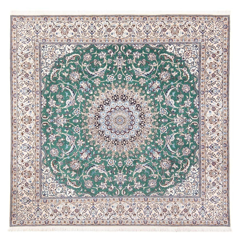 Tapete Persa - Nain - 264 x 248 cm - verde