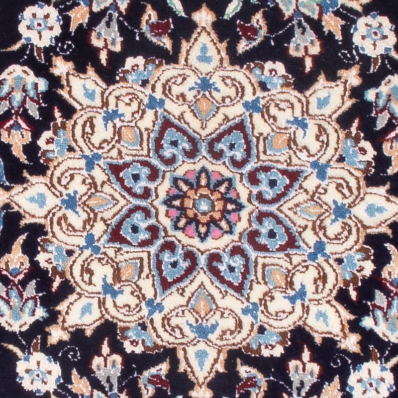 Nain - 6La Tapete 50x76cm - Tapete persa - azul escuro