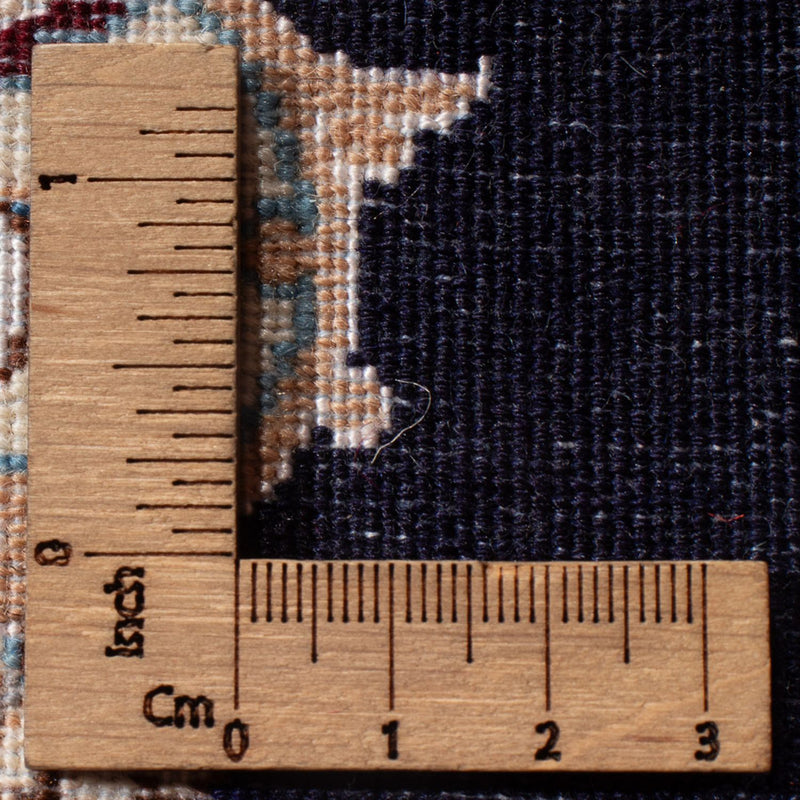 Nain - 6La Tapete 50x76cm - Tapete persa - azul escuro