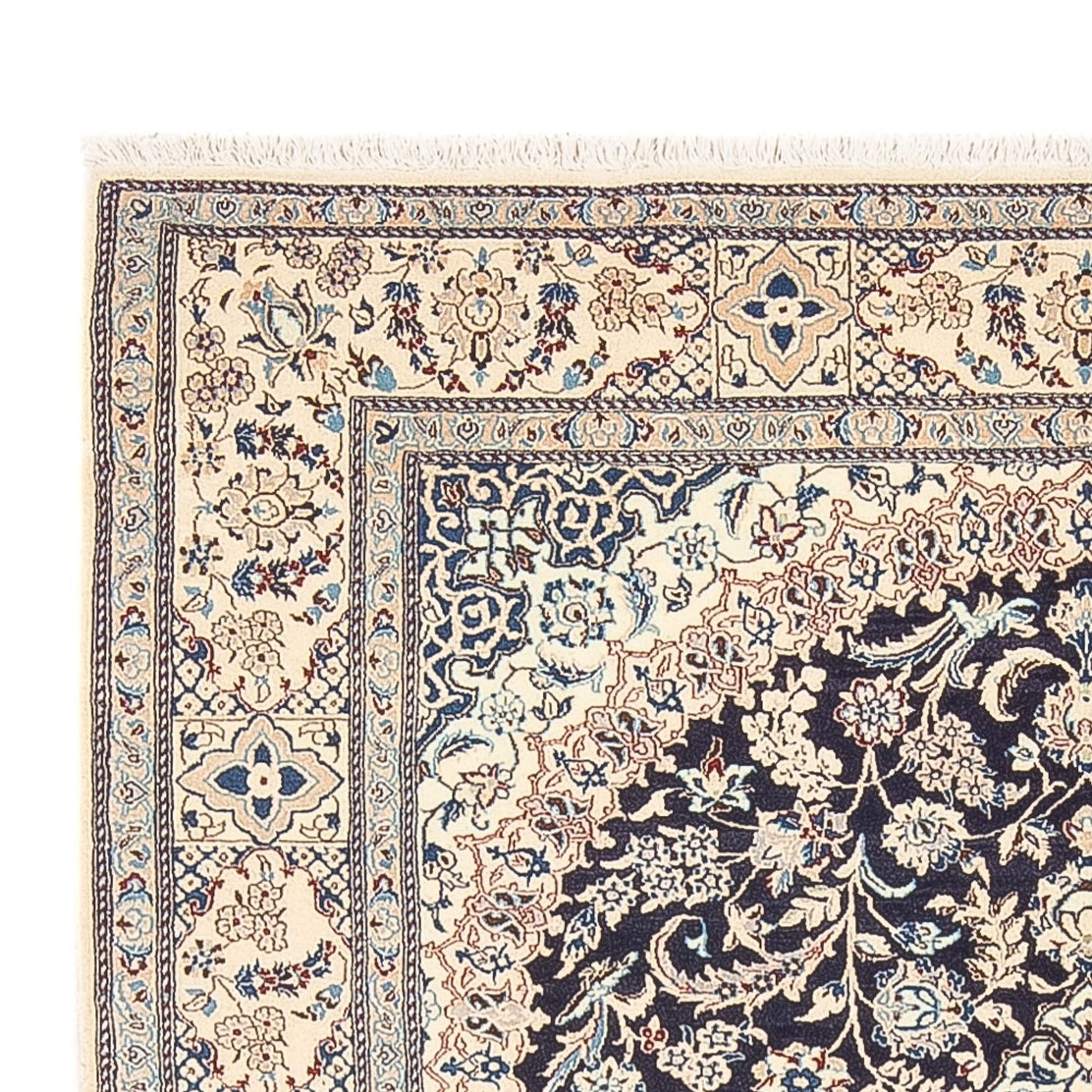 Tapete Persa - Nain - Premium - 195 x 130 cm - azul escuro