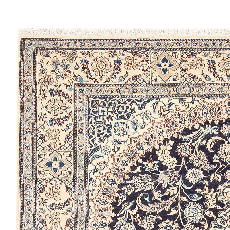 Tapete Persa - Nain - Premium - 195 x 130 cm - azul escuro