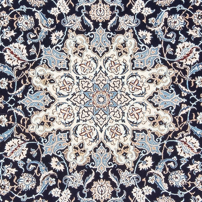 Tapete Persa - Nain - Premium - 198 x 130 cm - azul escuro