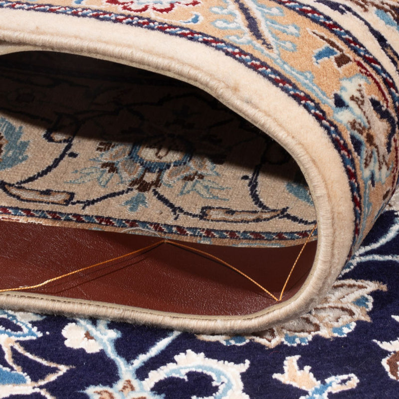 Tapete Persa - Nain - Premium - 198 x 130 cm - azul escuro