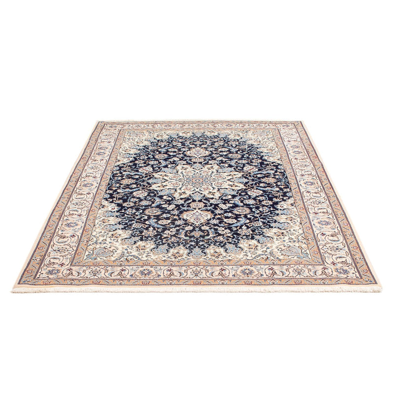 Tapete Persa - Nain - Premium - 198 x 130 cm - azul escuro
