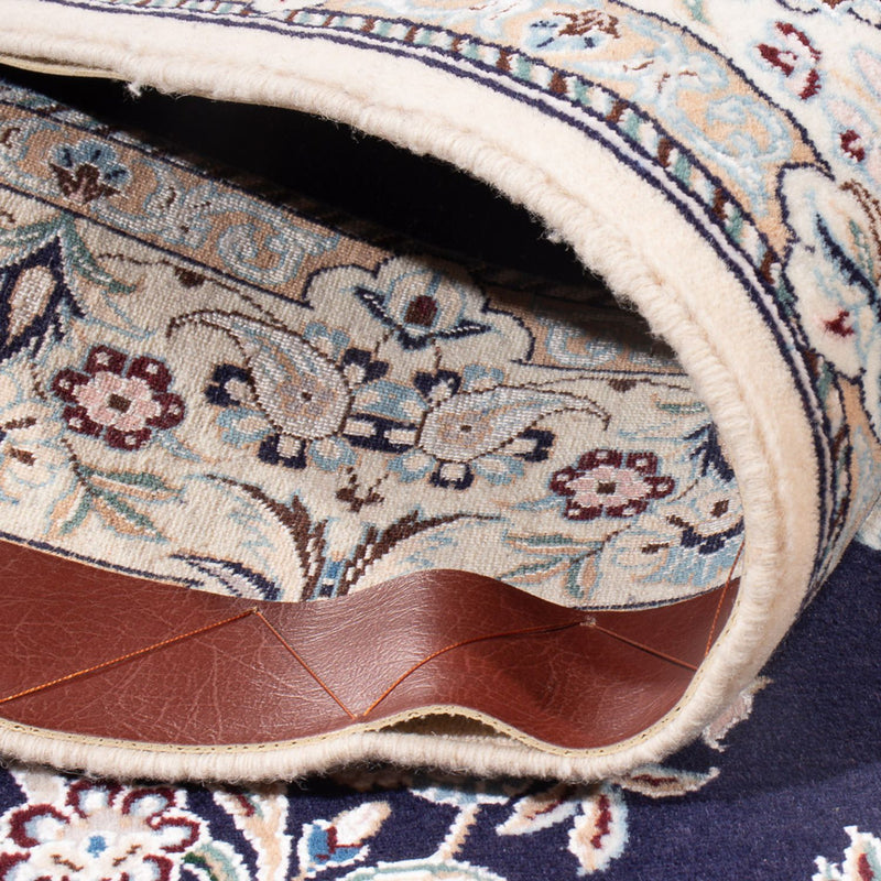 Tapete Persa - Nain - Premium - 147 x 104 cm - azul escuro