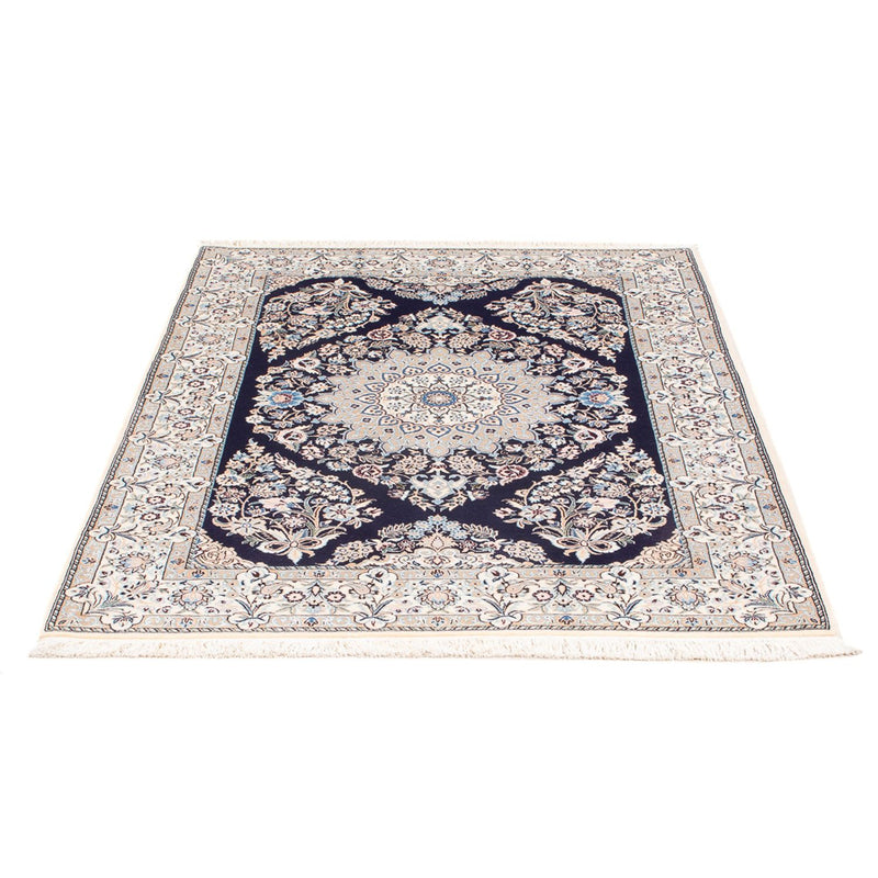 Tapete Persa - Nain - Premium - 147 x 104 cm - azul escuro