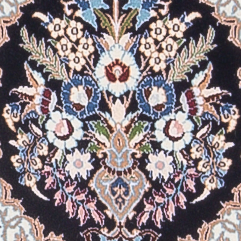 Corredor Tapete Persa - Nain - Premium - 215 x 33 cm - azul escuro