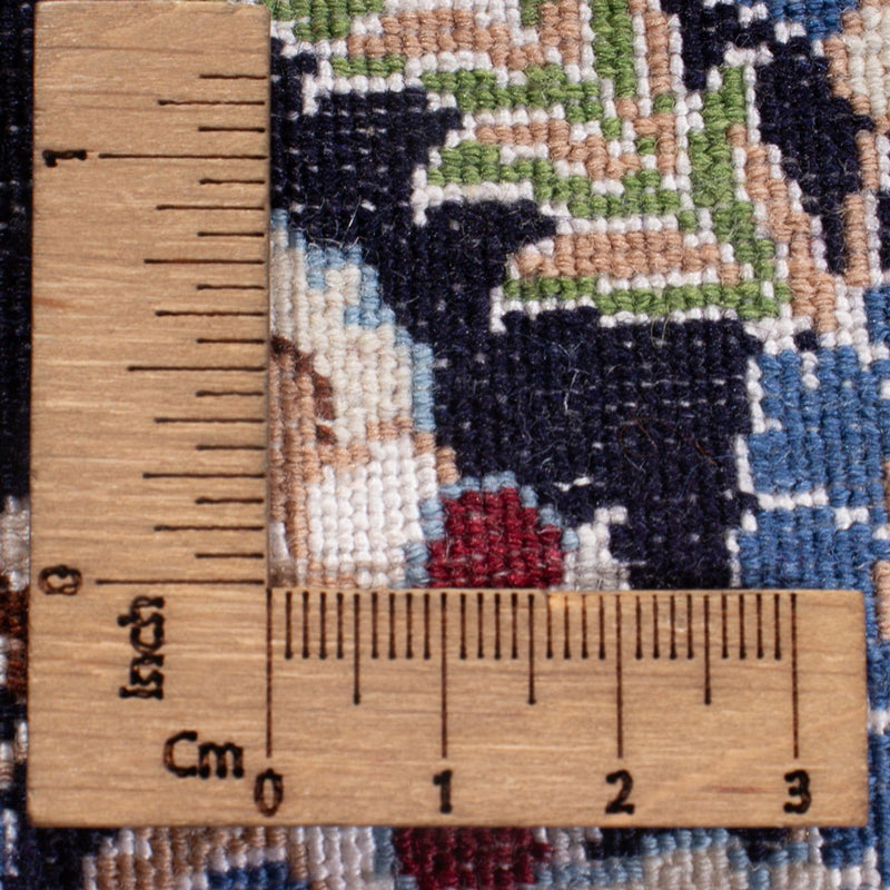 Corredor Tapete Persa - Nain - Premium - 215 x 33 cm - azul escuro