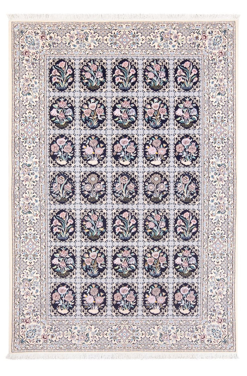 Tapete Persa - Nain - Premium - 220 x 148 cm - azul escuro