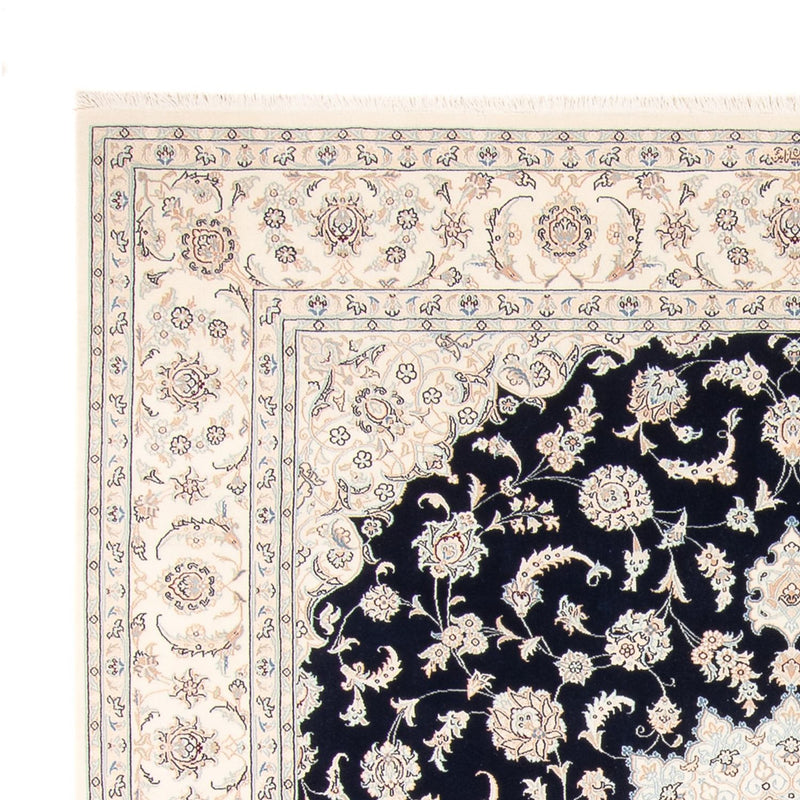 Tapete Persa - Nain - 261 x 223 cm - azul escuro