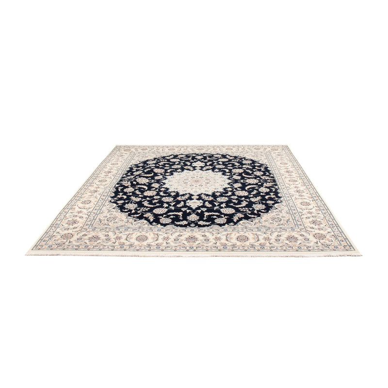 Tapete Persa - Nain - 261 x 223 cm - azul escuro