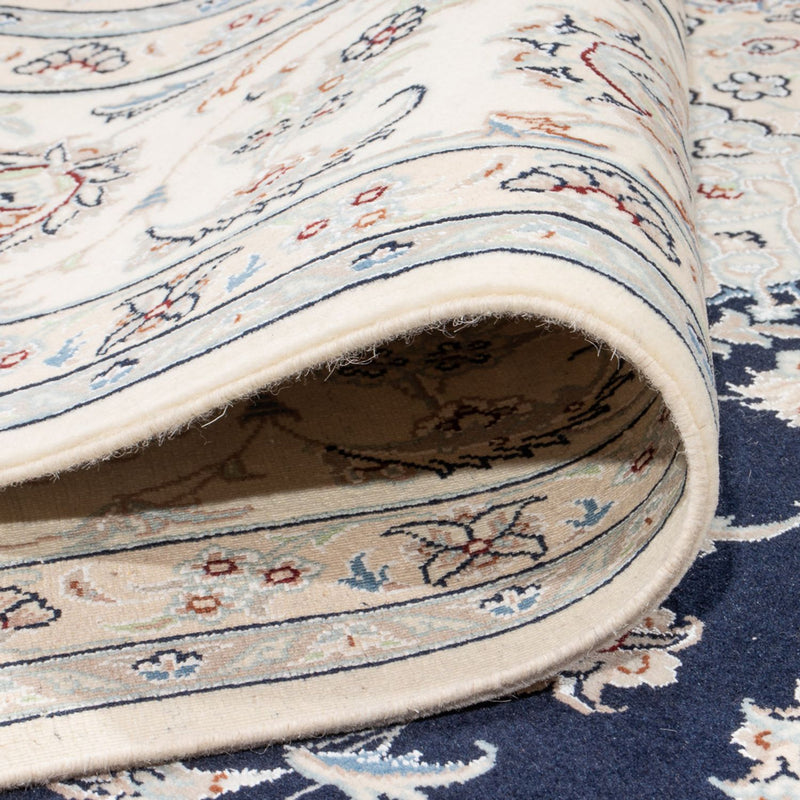 Tapete Persa - Nain - 355 x 248 cm - azul escuro