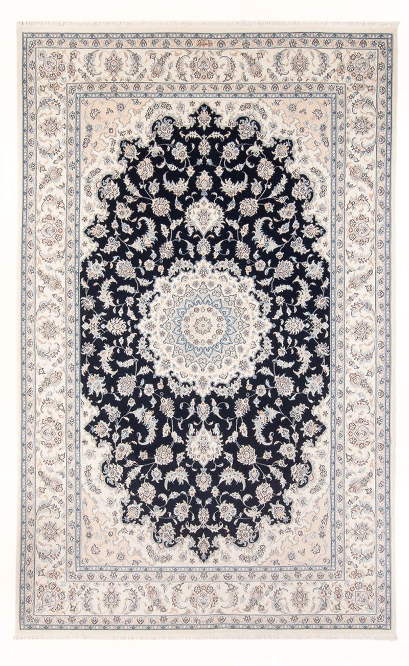 Tapete Persa - Nain - Premium - 303 x 200 cm - azul escuro