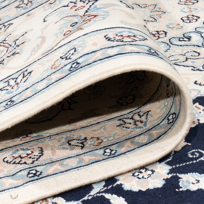 Tapete Persa - Nain - Premium - 303 x 200 cm - azul escuro