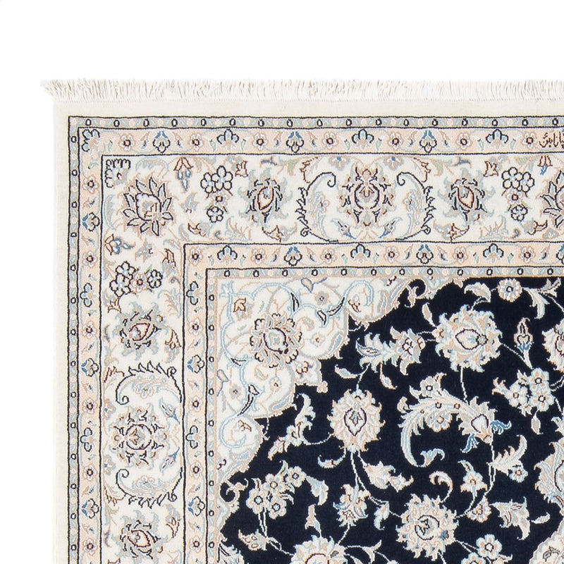 Tapete Persa - Nain - Premium - 203 x 147 cm - azul escuro