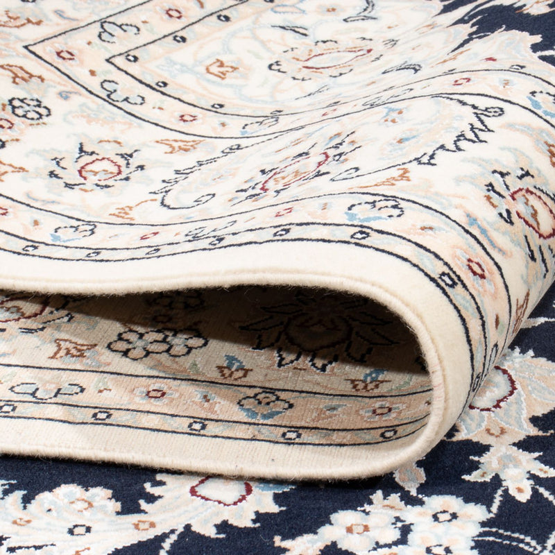 Tapete Persa - Nain - Premium - 203 x 147 cm - azul escuro