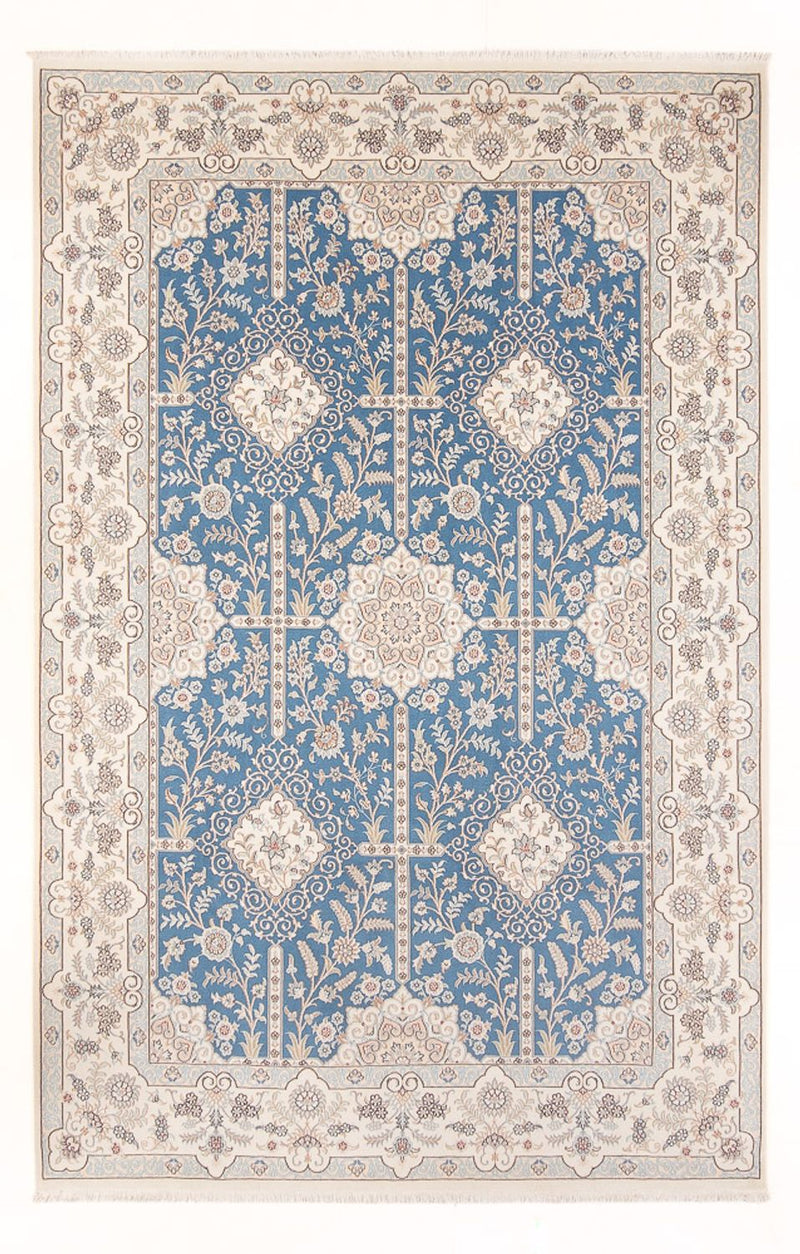 Tapete Persa - Nain - Premium - 298 x 200 cm - azul claro