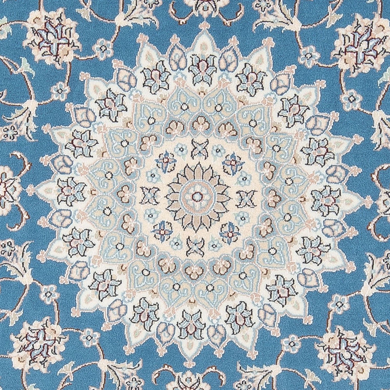 Tapete Persa - Nain - Premium ronda  - 157 x 150 cm - azul