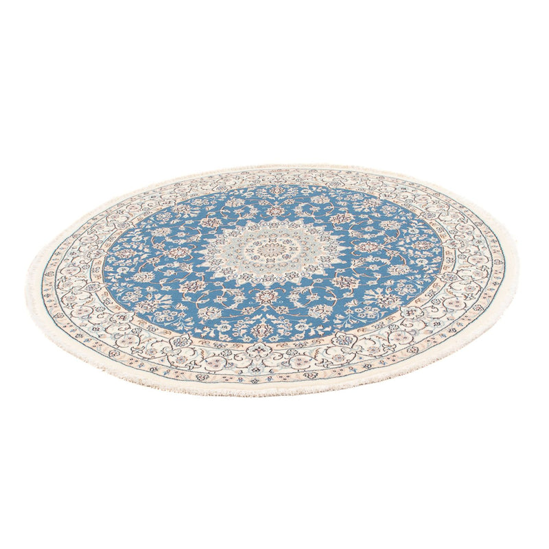 Tapete Persa - Nain - Premium ronda  - 157 x 150 cm - azul