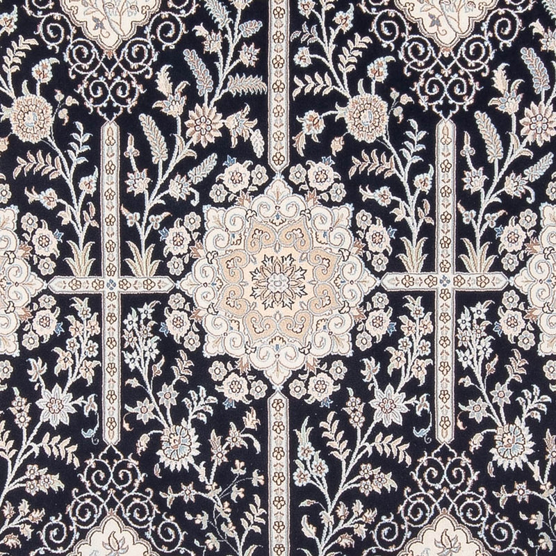 Tapete Persa - Nain - Premium - 294 x 196 cm - azul escuro