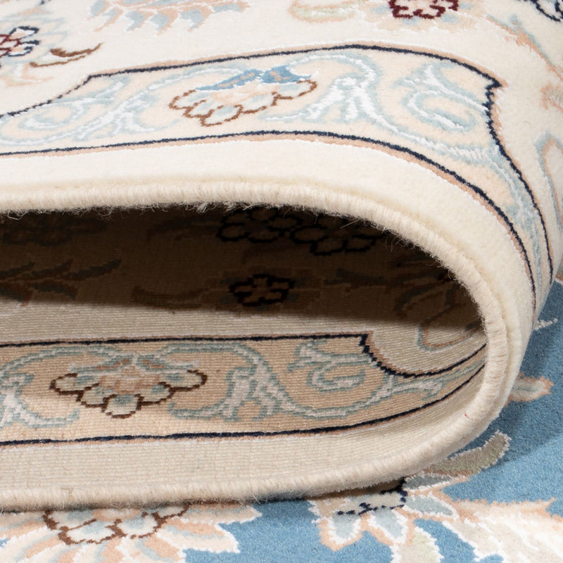 Tapete Persa - Nain - Premium - 295 x 197 cm - azul claro