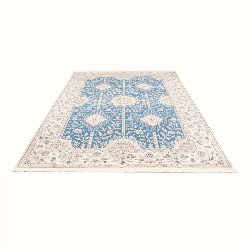 Tapete Persa - Nain - Premium - 295 x 197 cm - azul claro