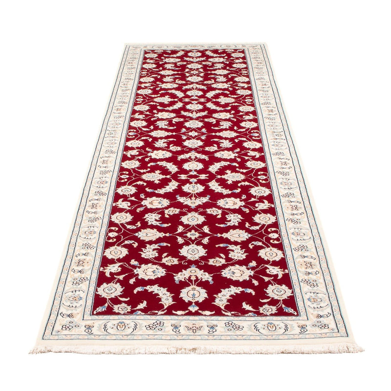 Corredor Tapete Persa - Nain - Premium - 297 x 82 cm - vermelho