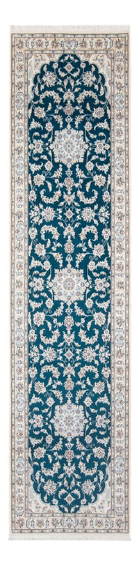 Corredor Tapete Persa - Nain - Premium - 298 x 81 cm - azul escuro – product image