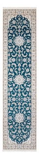 Corredor Tapete Persa - Nain - Premium - 298 x 81 cm - azul escuro