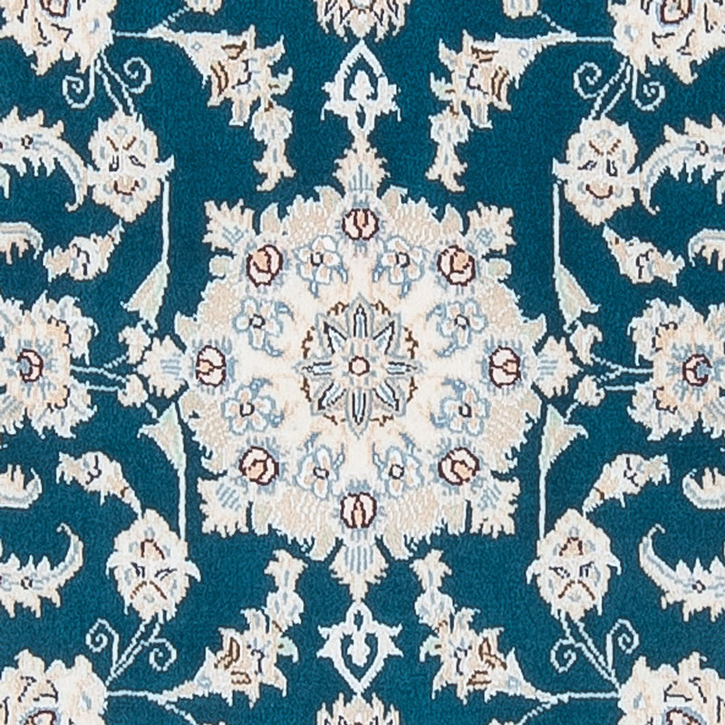 Corredor Tapete Persa - Nain - Premium - 298 x 81 cm - azul escuro