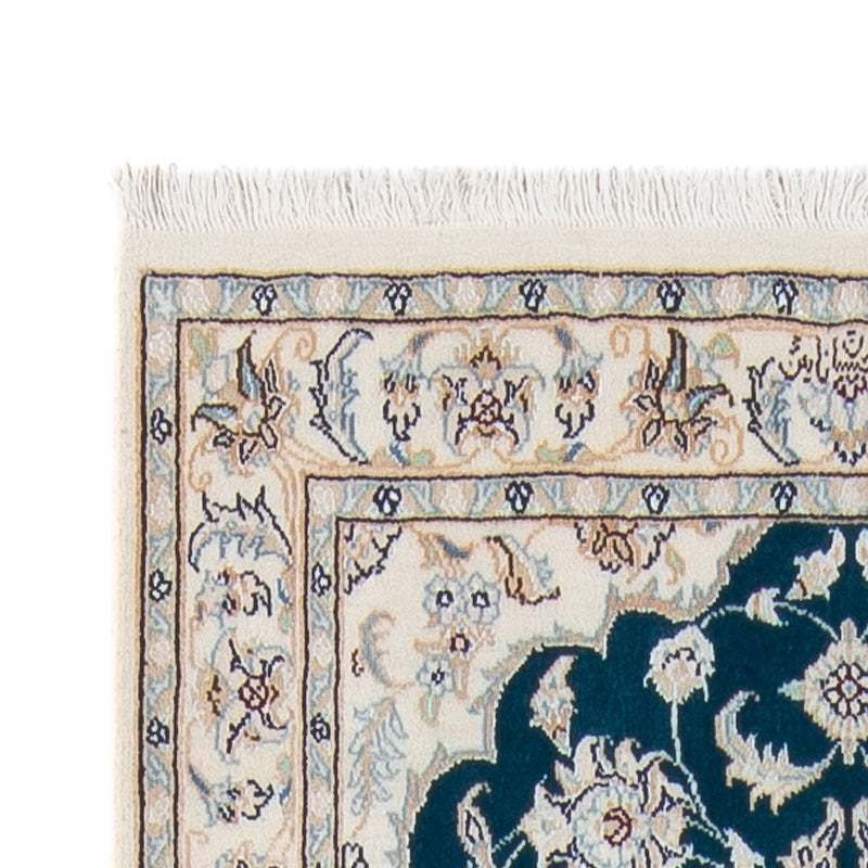 Corredor Tapete Persa - Nain - Premium - 298 x 81 cm - azul escuro