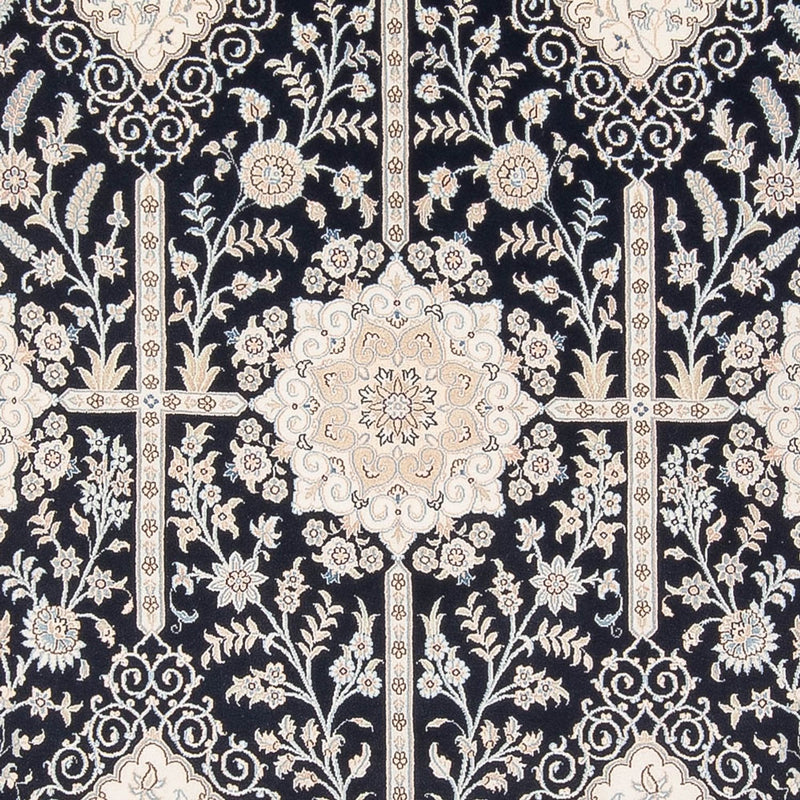 Tapete Persa - Nain - Premium - 302 x 199 cm - azul escuro