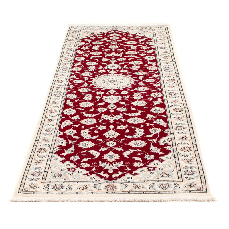 Corredor Tapete Persa - Nain - Premium - 248 x 81 cm - vermelho