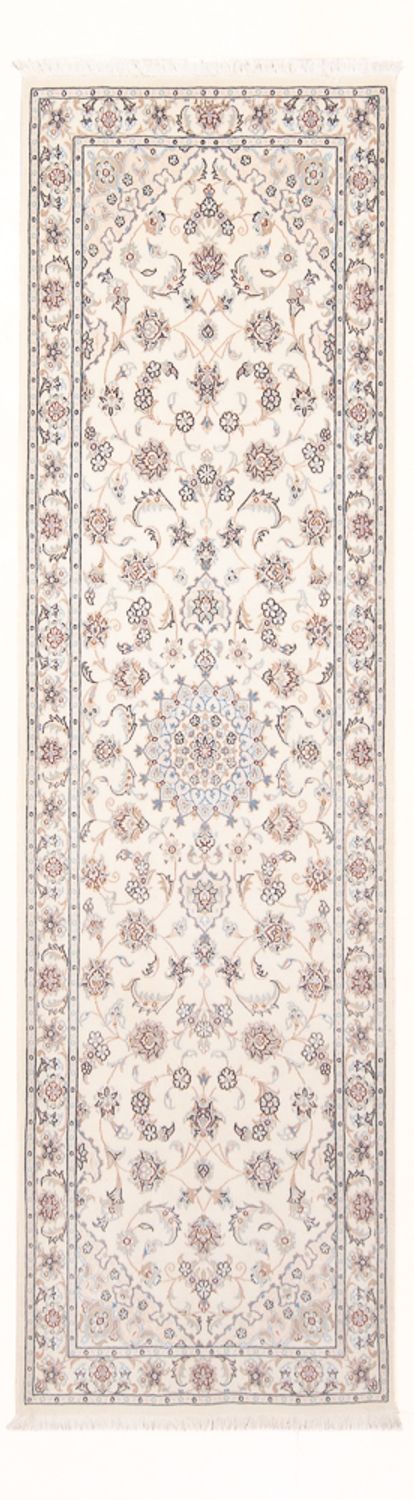 Corredor Tapete Persa - Nain - Premium - 249 x 82 cm - creme