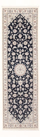 Corredor Tapete Persa - Nain - Premium - 245 x 80 cm - azul escuro