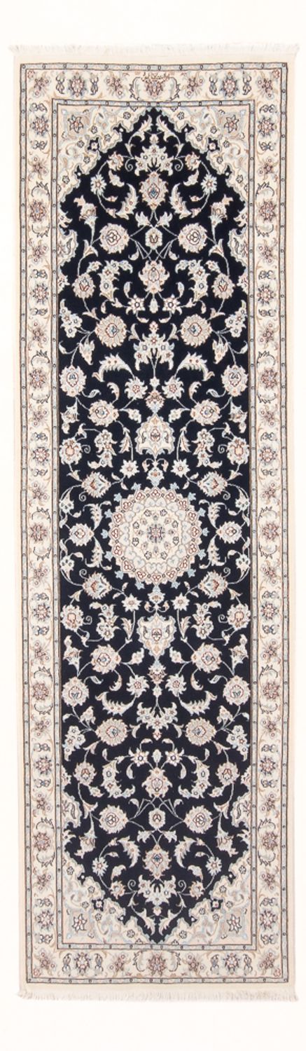 Corredor Tapete Persa - Nain - Premium - 245 x 80 cm - azul escuro