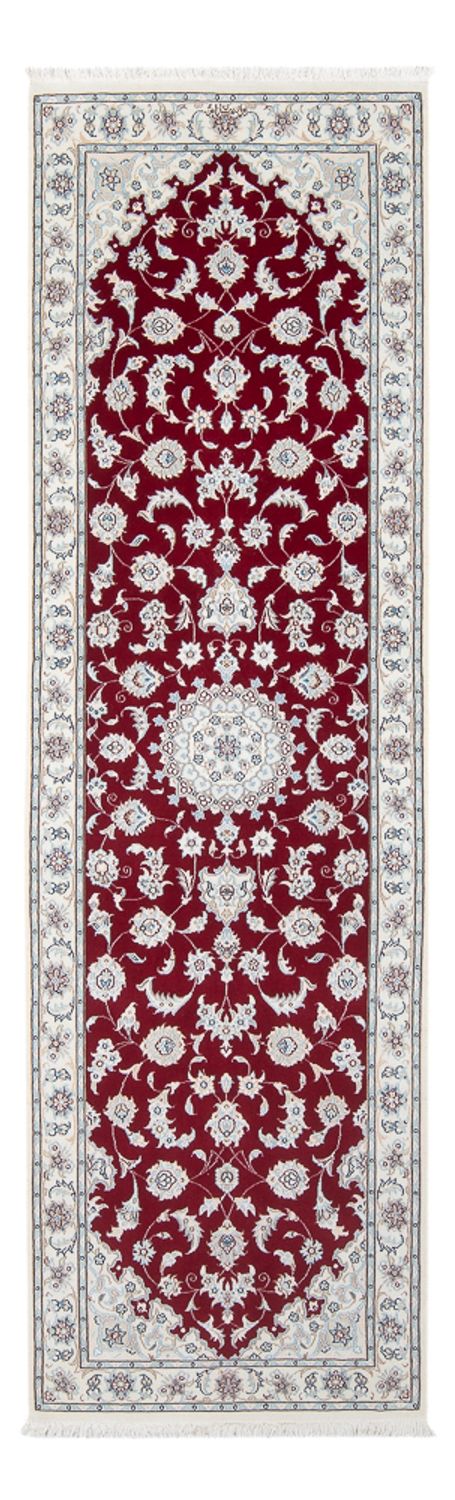 Corredor Tapete Persa - Nain - Premium - 243 x 81 cm - vermelho