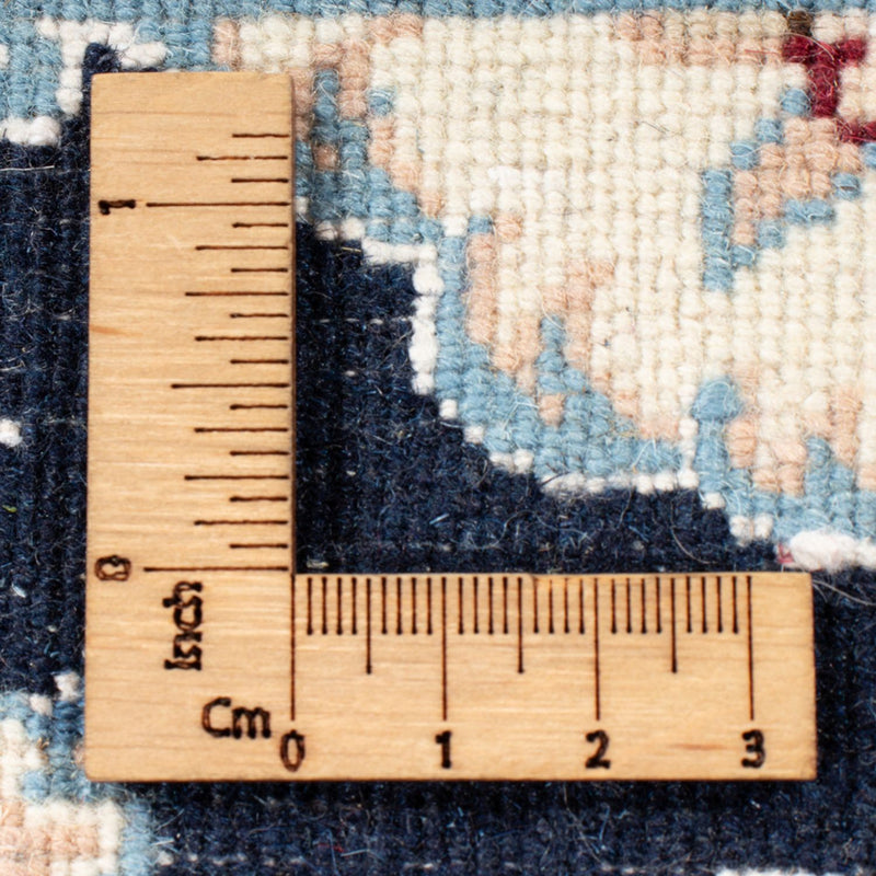 Corredor Tapete Persa - Nain - Royal - 194 x 82 cm - azul escuro