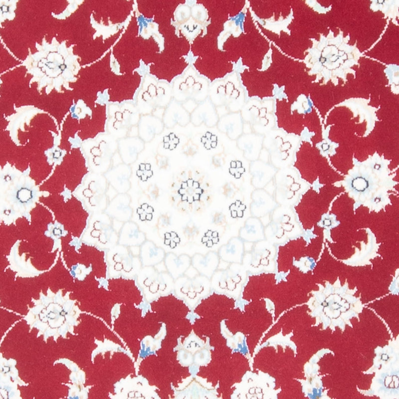 Corredor Tapete Persa - Nain - Royal - 202 x 80 cm - vermelho