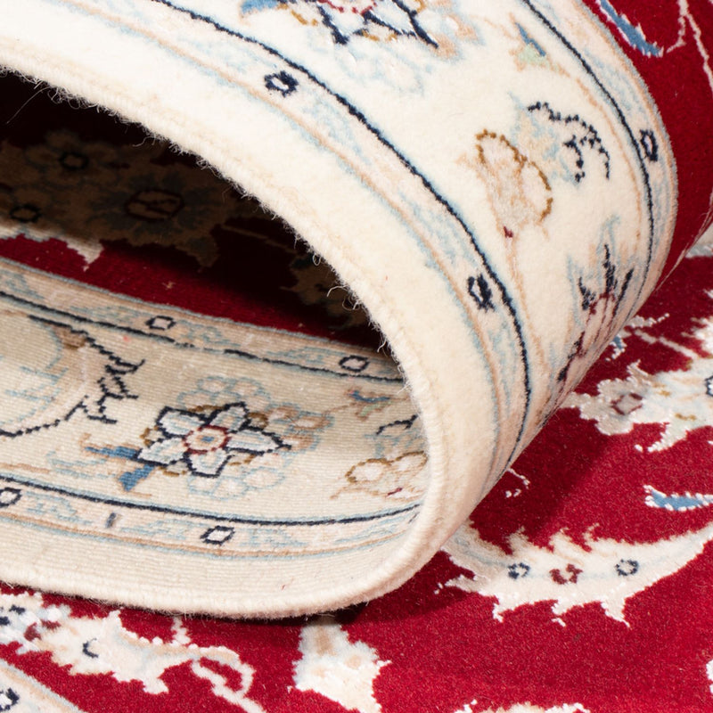 Corredor Tapete Persa - Nain - Royal - 202 x 80 cm - vermelho