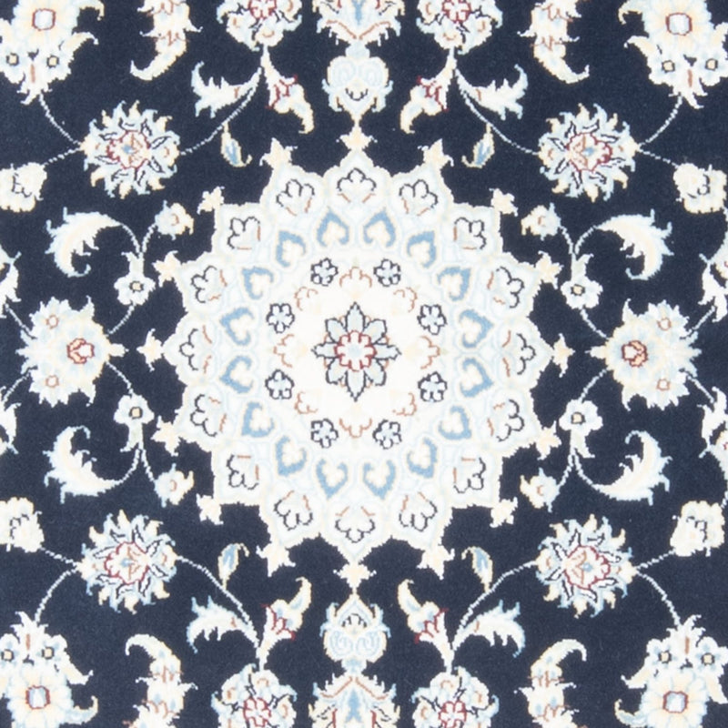 Corredor Tapete Persa - Nain - Royal - 203 x 81 cm - azul escuro