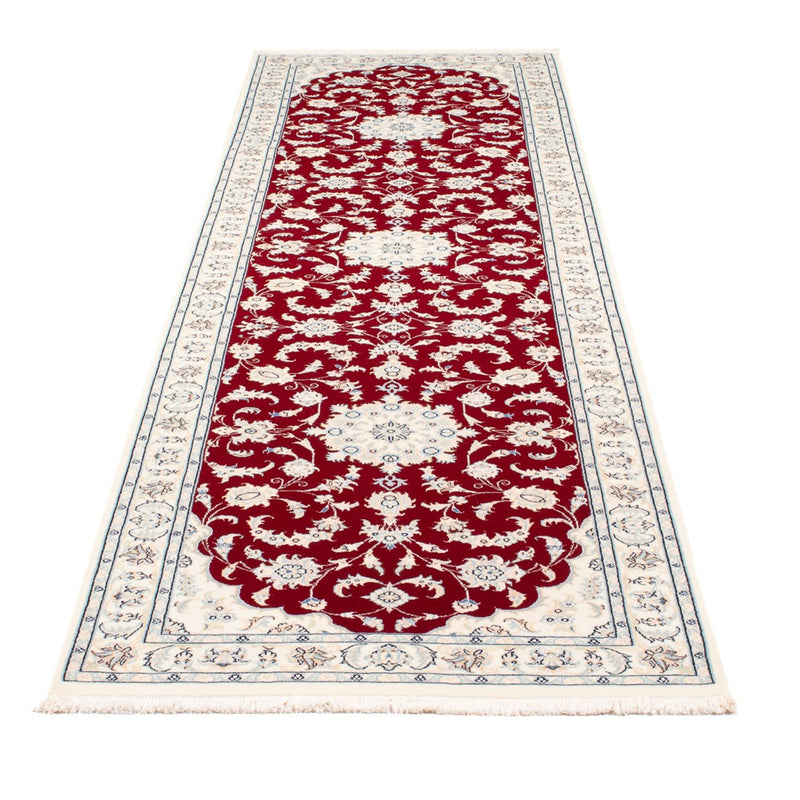 Corredor Tapete Persa - Nain - Premium - 295 x 81 cm - vermelho
