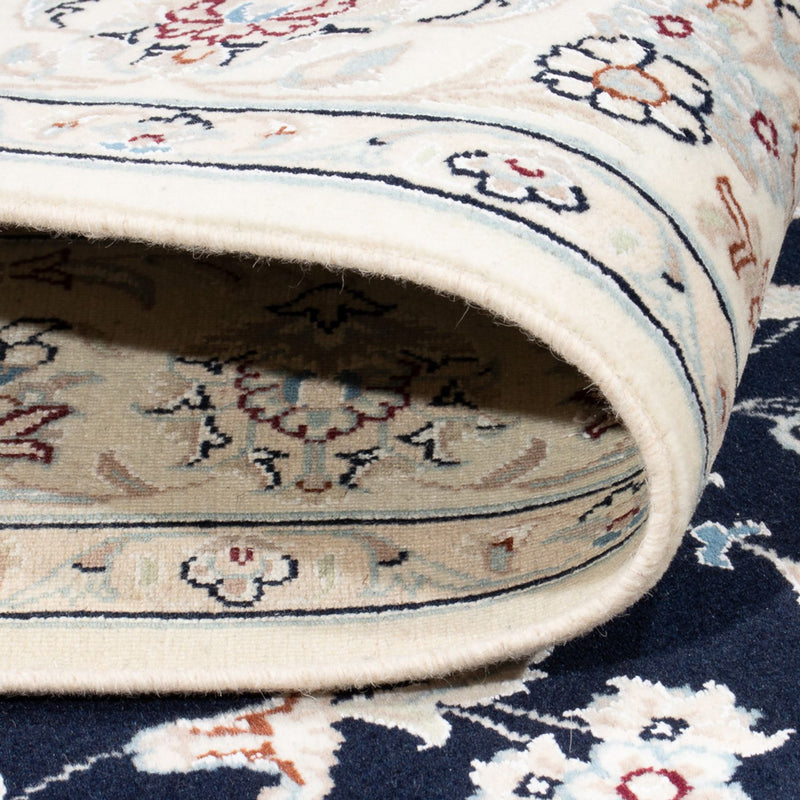 Tapete Persa - Nain - Premium - 202 x 150 cm - azul escuro
