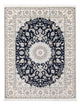 Tapete Persa - Nain - Premium - 195 x 150 cm - azul escuro