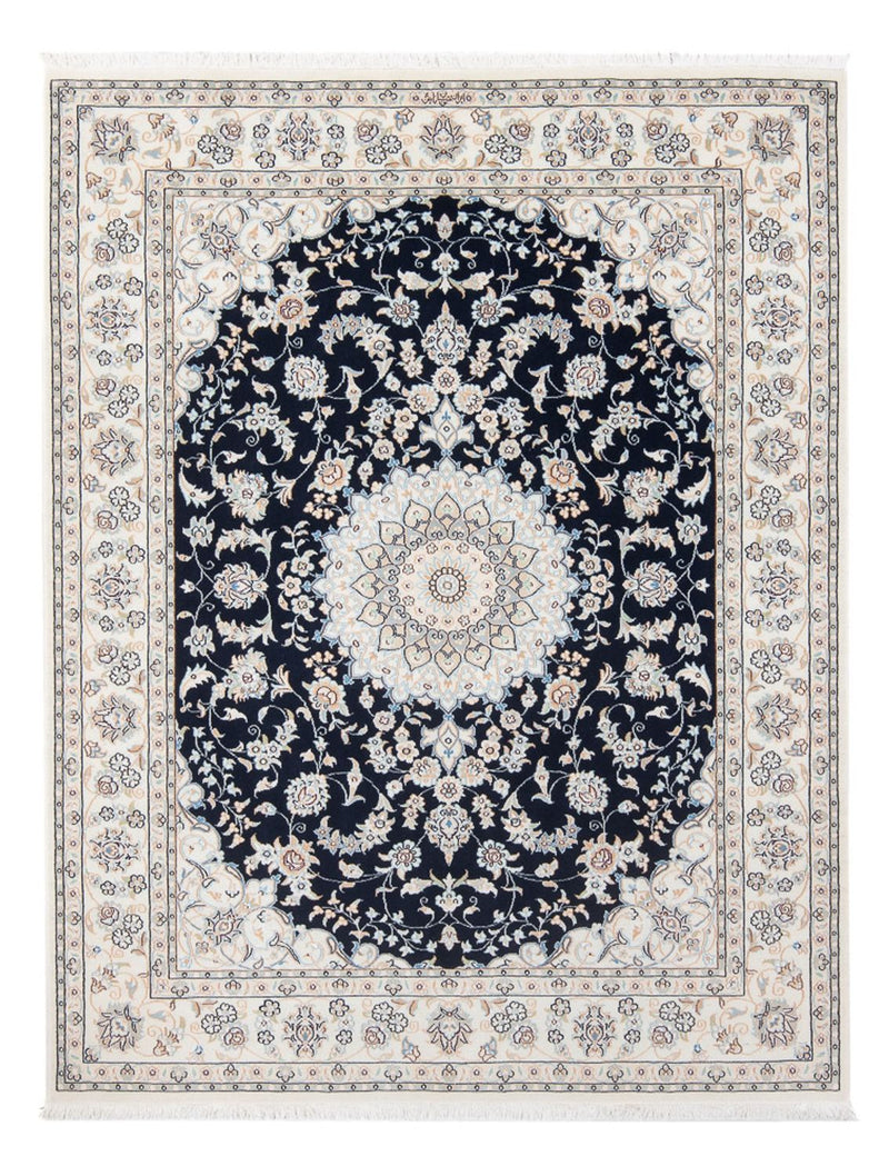 Tapete Persa - Nain - Premium - 195 x 150 cm - azul escuro