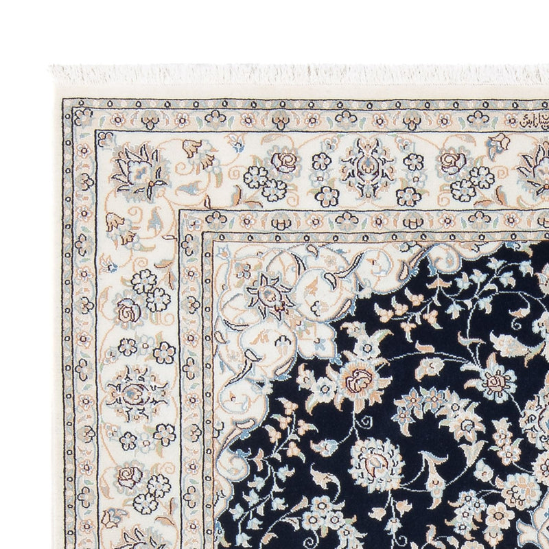 Tapete Persa - Nain - Premium - 195 x 150 cm - azul escuro