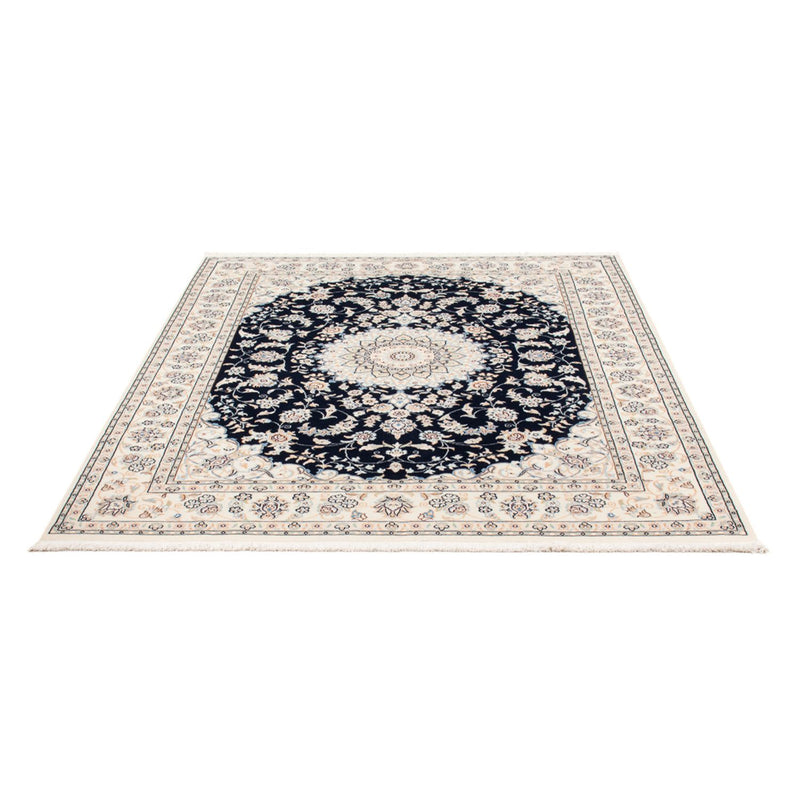 Tapete Persa - Nain - Premium - 195 x 150 cm - azul escuro
